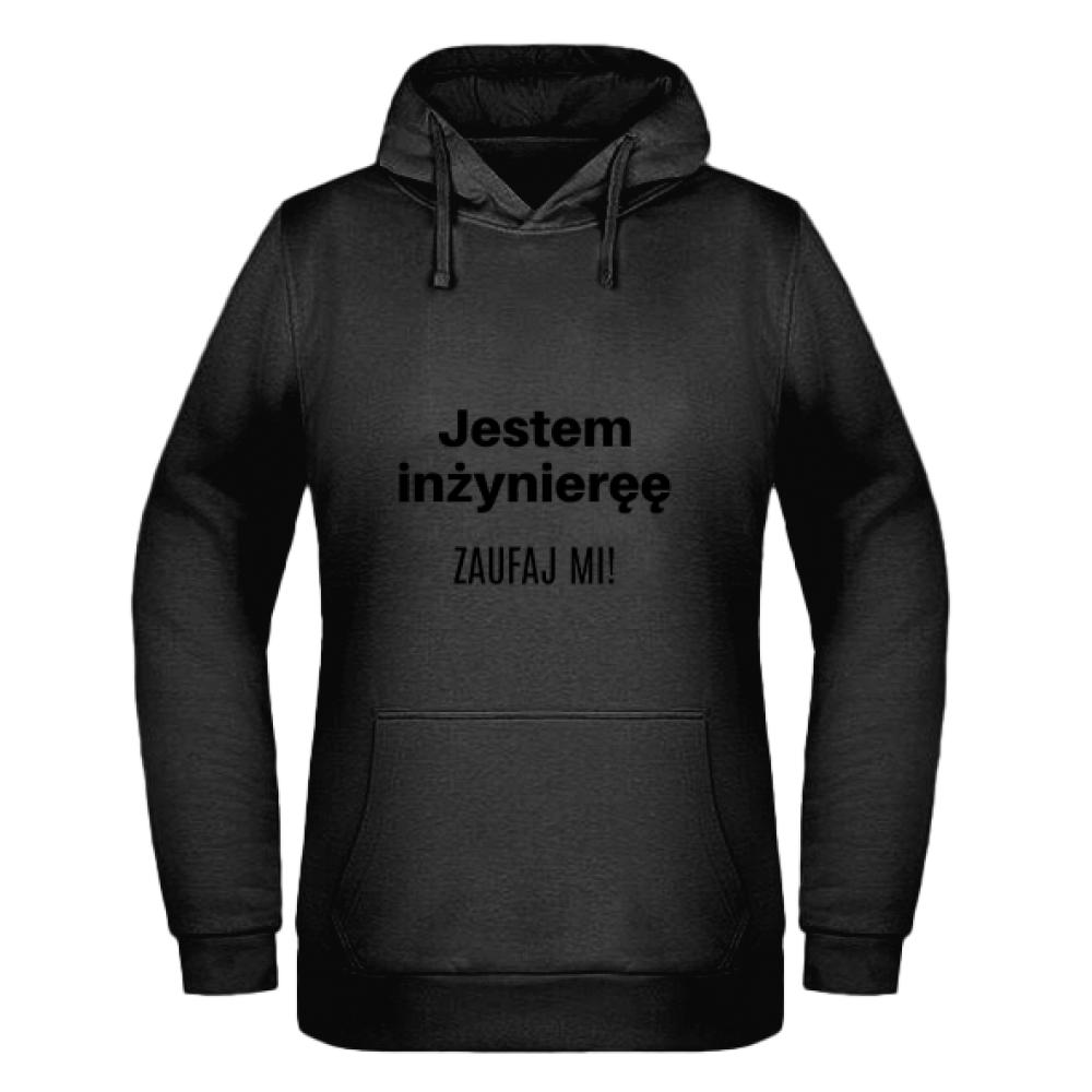 Jestem inżynieręę Zaufaj Mi! bluza damska z kapturem kolor różowy