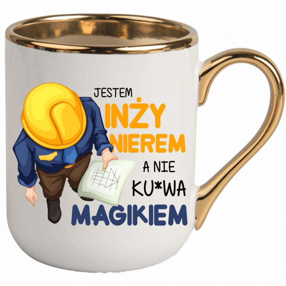 Jestem inżynierem, a nie ku*wa magikiem kubek elegant biały
