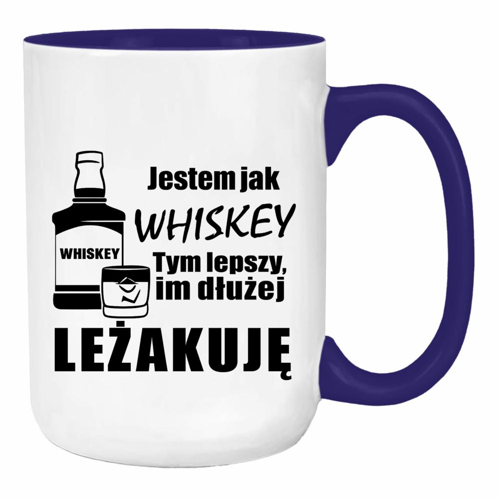 Jestem jak whiskey 2 duży kubek ucho kolor kolor navy