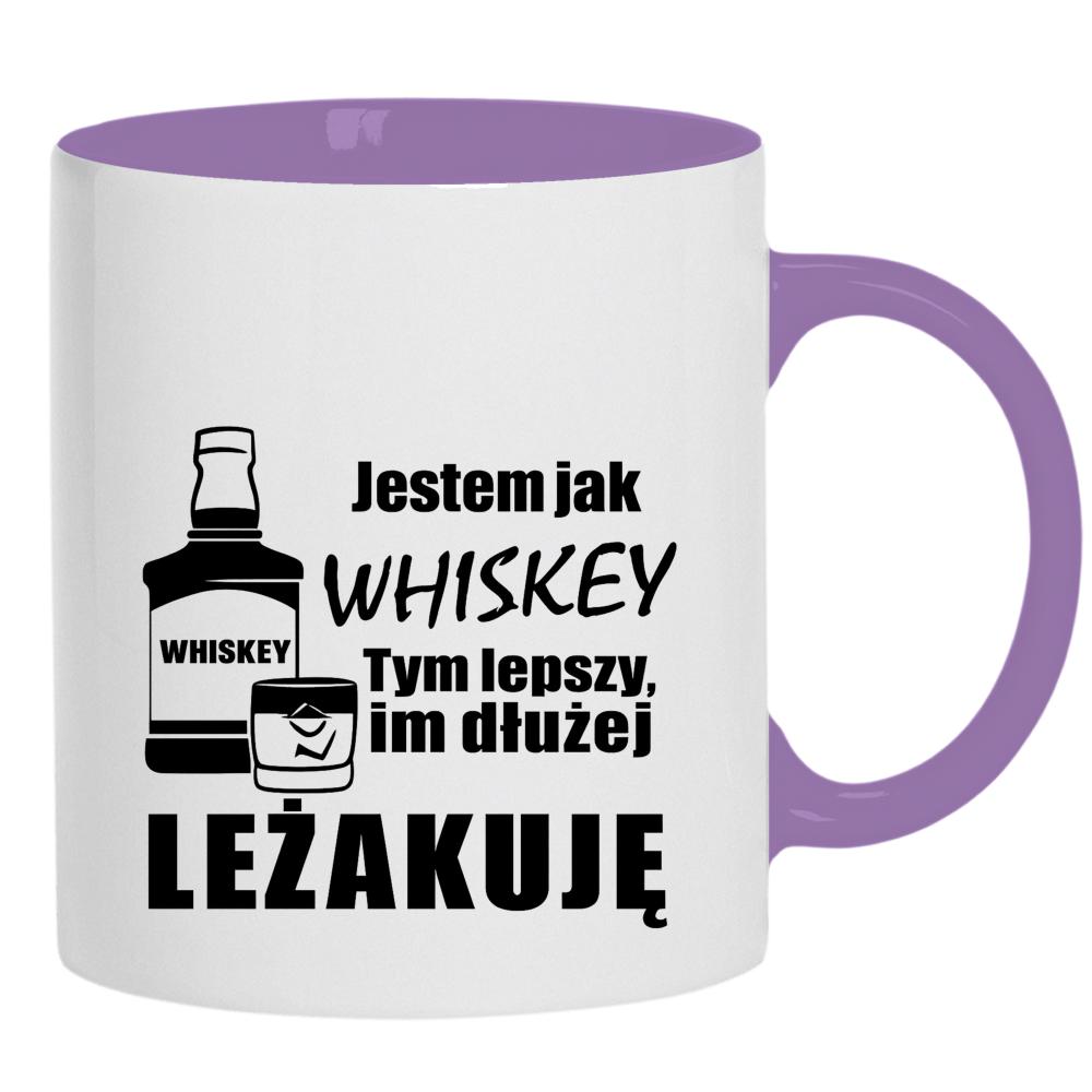 Jestem jak whiskey 2 kubek ucho kolor kolor jasnofioletowy