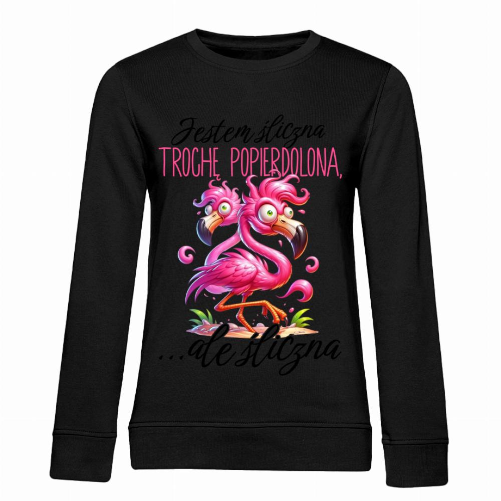 Jestem śliczna, trochę popie*dolona 2 bluza damska bez kaptura