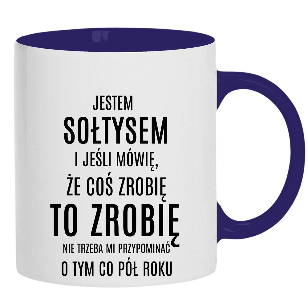 Jestem Sołtysem kubek ucho kolor kolor navy