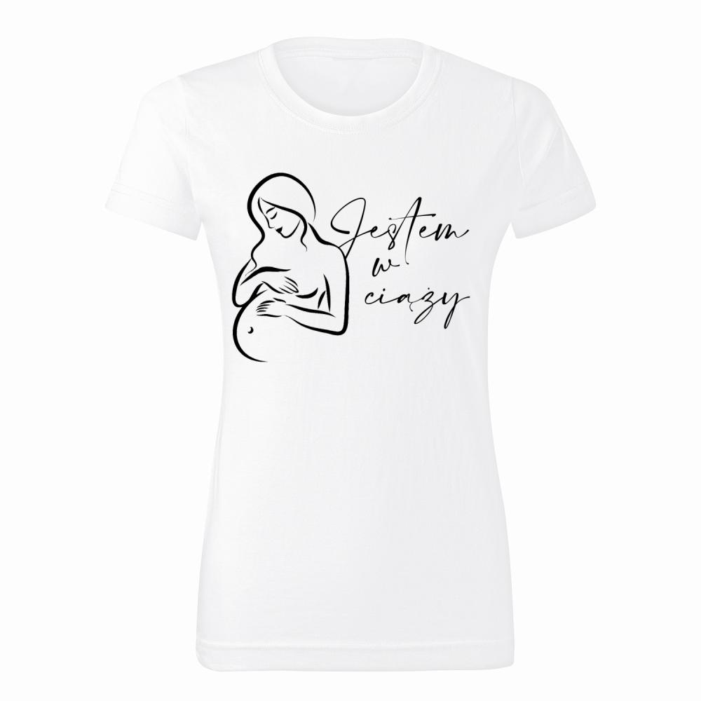 Jestem w ciąży koszulka damska