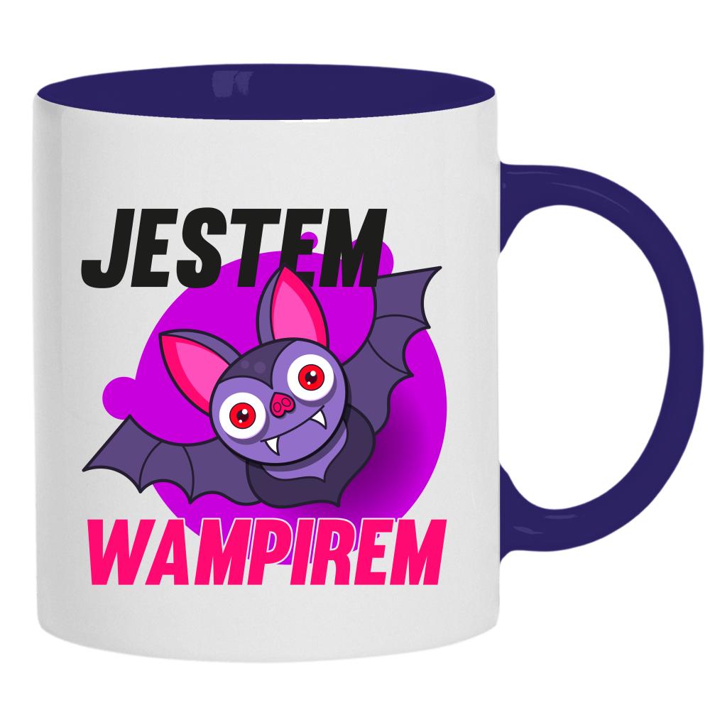 Jestem Wampirem kubek ucho kolor kolor navy
