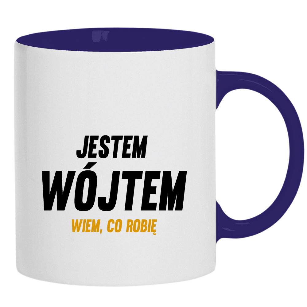 Jestem Wójtem Wiem Co Robię kubek ucho kolor kolor navy