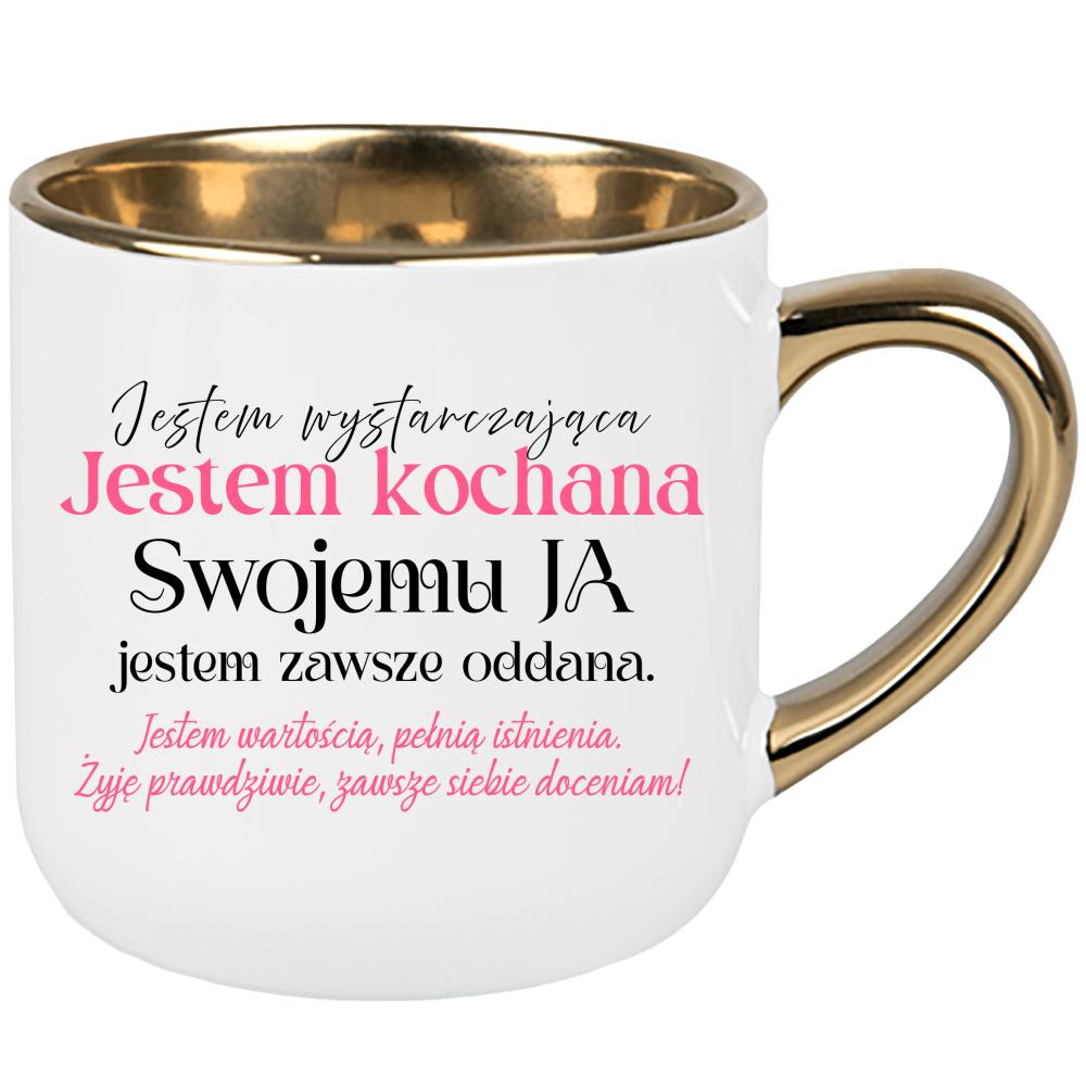 Jestem wystarczająca Jestem Kochana kubek elegant duży
