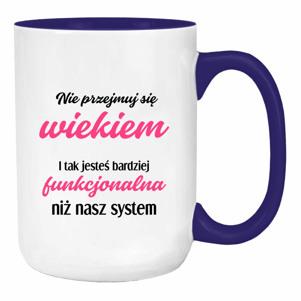 Jesteś bardziej funkcjonalna niż nasz system duży kubek ucho kolor kolor navy