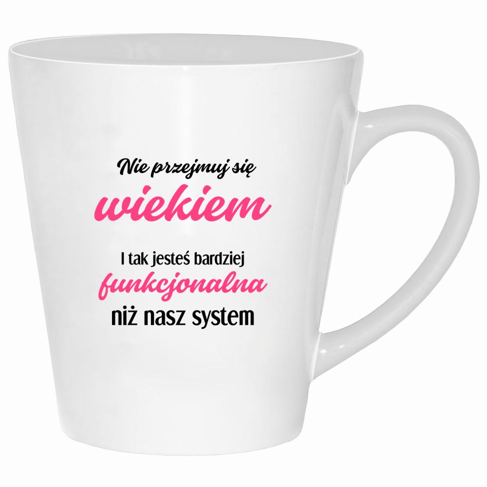 Jesteś bardziej funkcjonalna niż nasz system kubek latte kolor biały