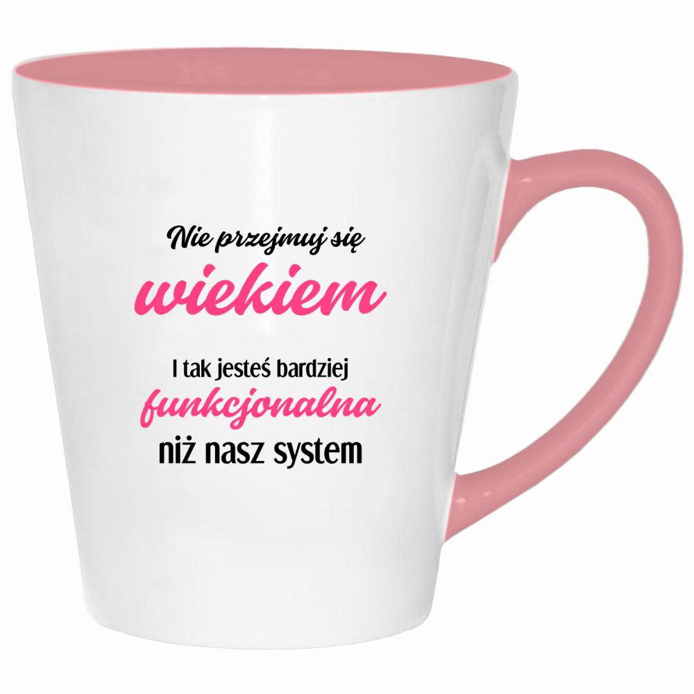 Jesteś bardziej funkcjonalna niż nasz system kubek latte kolor pink