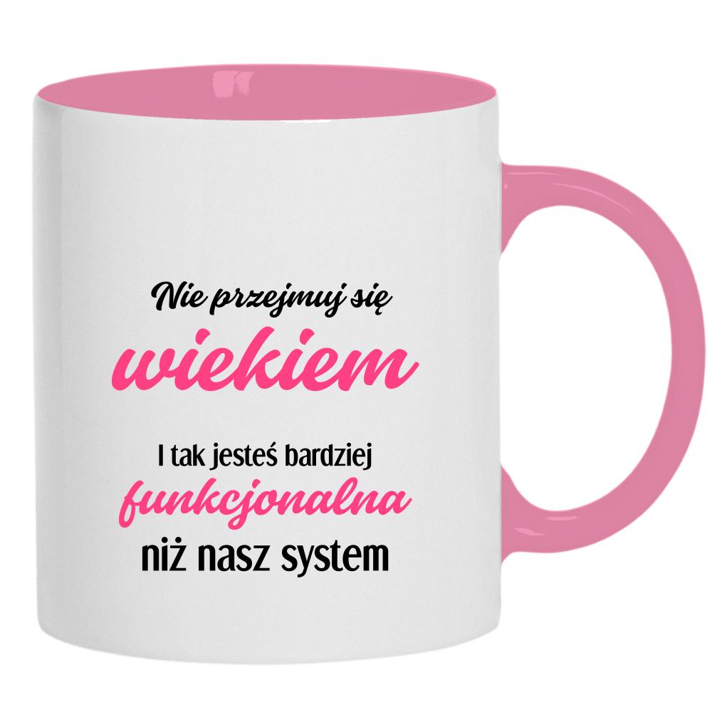 Jesteś bardziej funkcjonalna niż nasz system kubek ucho kolor kolor różowy