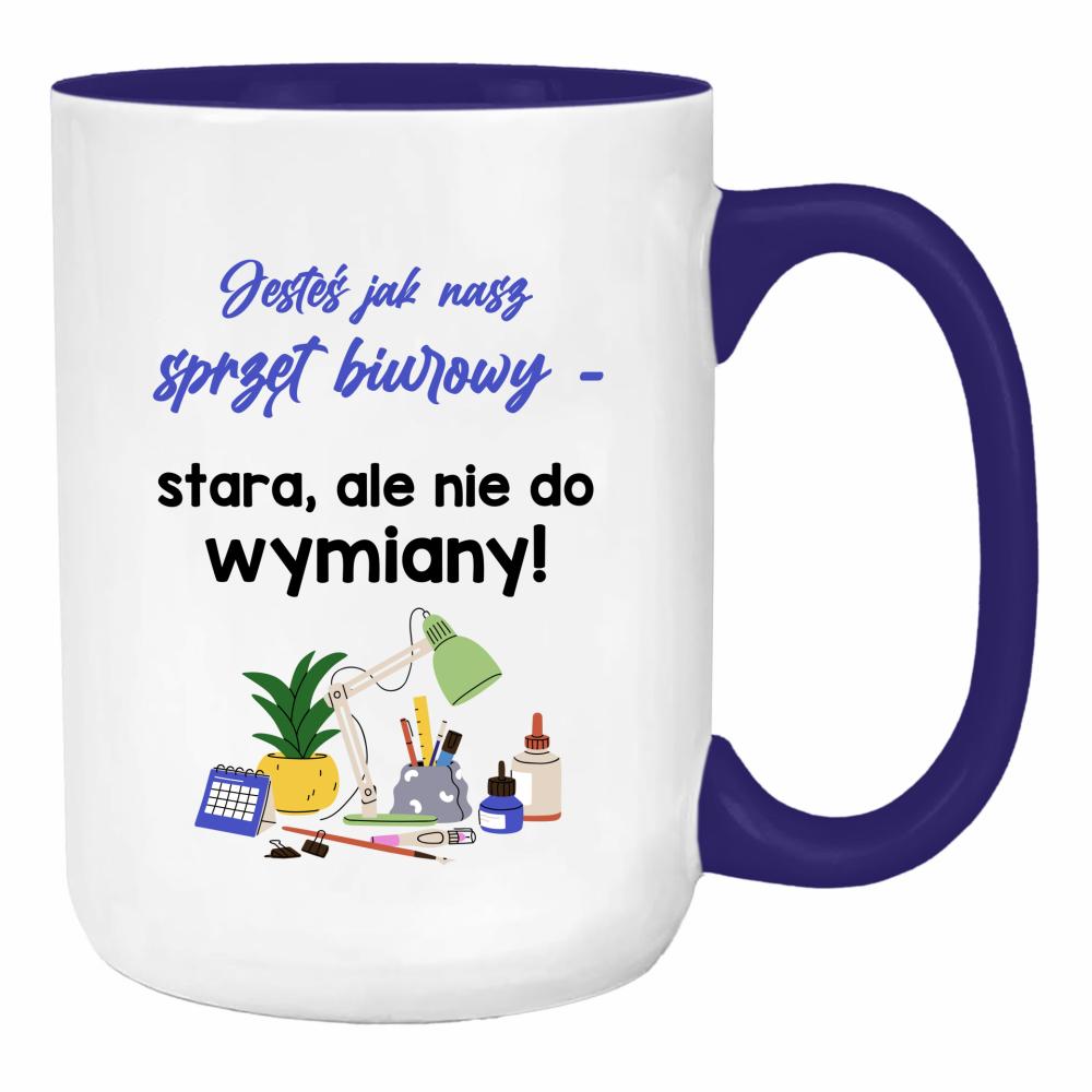 Jesteś jak nasz sprzęt biurowy stara duży kubek ucho kolor kolor navy
