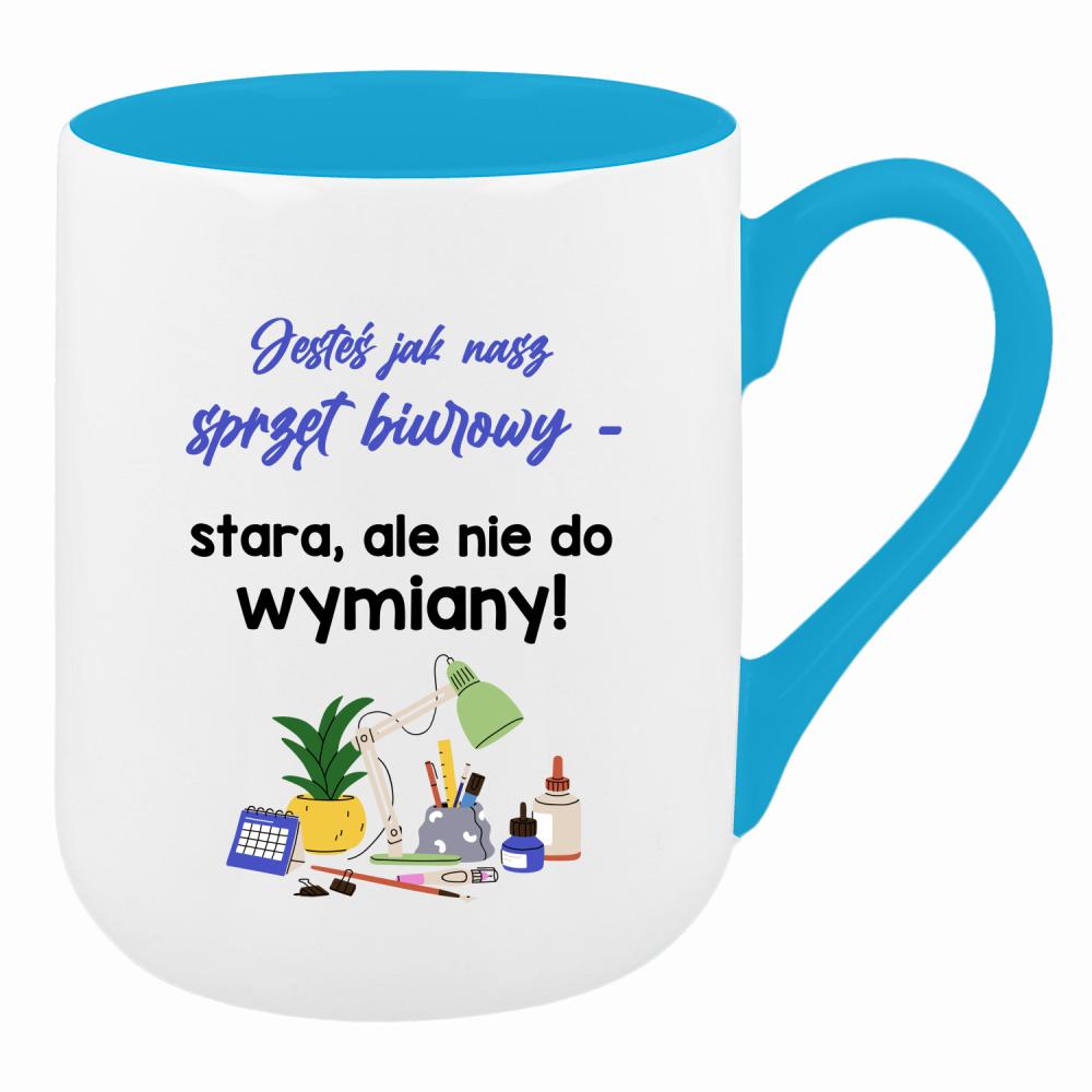 Jesteś jak nasz sprzęt biurowy stara kubek coffee kolor turkusowy