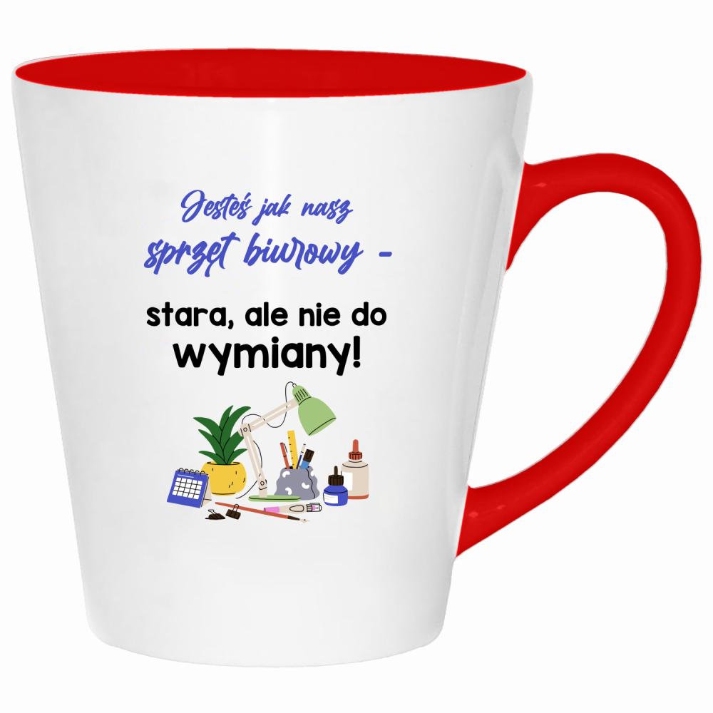 Jesteś jak nasz sprzęt biurowy stara kubek latte kolor czerwony latte