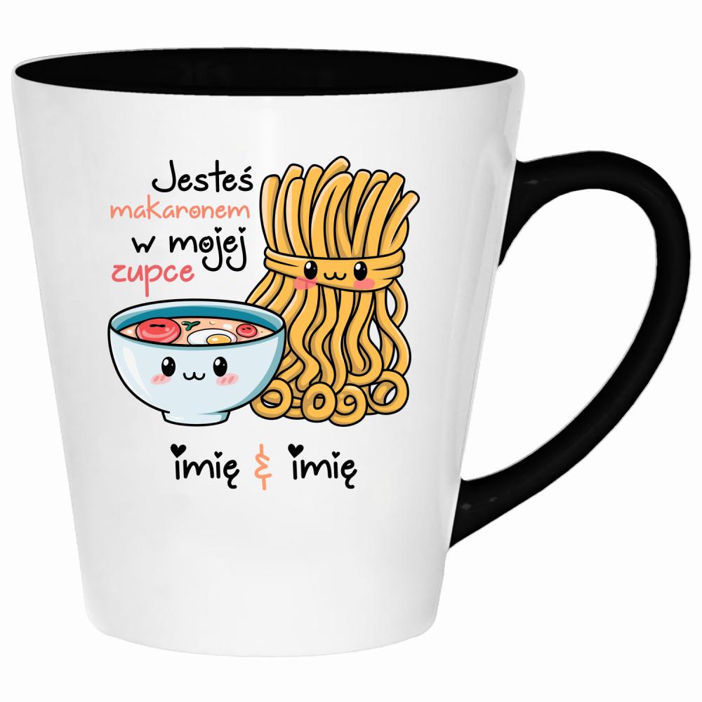 JESTEŚ MAKARONEM W MOJEJ ZUPCE kubek latte kolor żółty