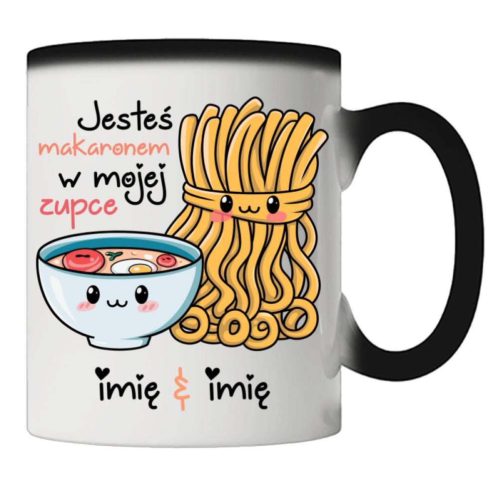 JESTEŚ MAKARONEM W MOJEJ ZUPCE kubek magiczny kolor jasnoniebieski
