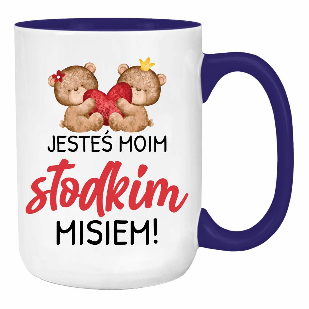 Jesteś moim słodkim misiem 2 duży kubek ucho kolor kolor navy