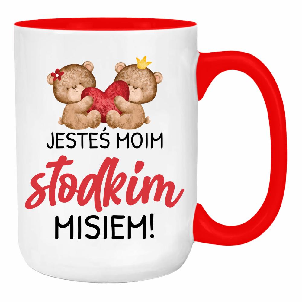 Jesteś moim słodkim misiem 2 duży kubek ucho kolor kolor red