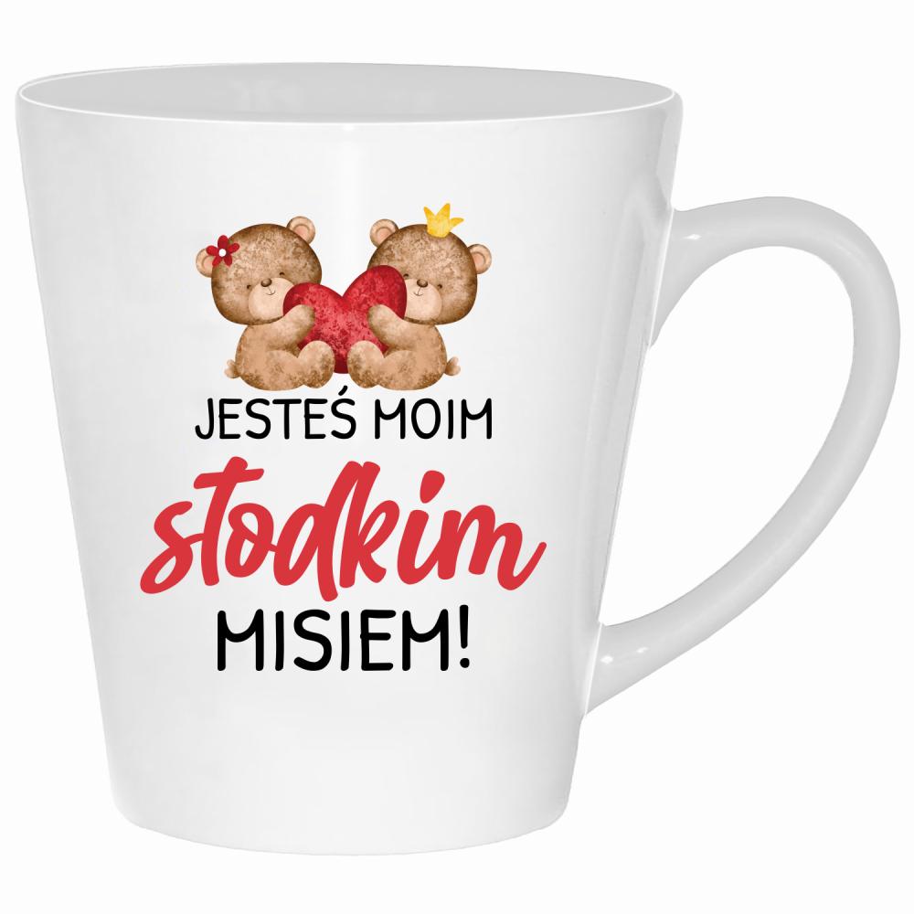 Jesteś moim słodkim misiem 2 kubek latte kolor biały