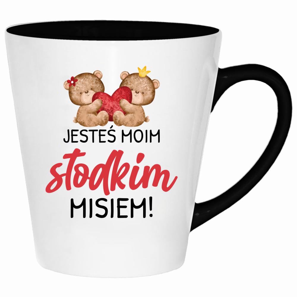 Jesteś moim słodkim misiem 2 kubek latte kolor miętowo zielony