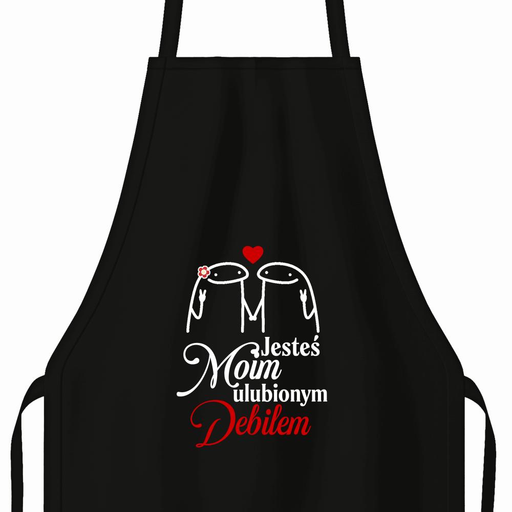 Jesteś moim ulubionym debillem fartuch kolor biały