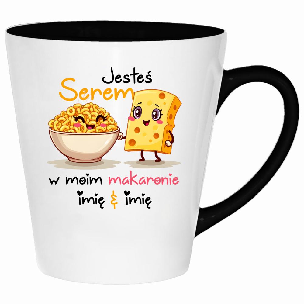 JESTEŚ SEREM W MOIM MAKARONIE kubek latte kolor żółty