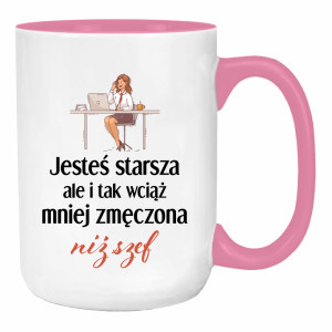 Jesteś starsza ale mniej zmęczona niż szef