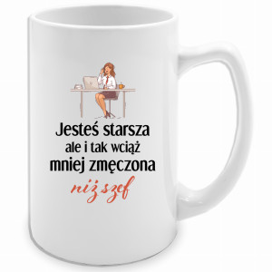 Jesteś starsza ale mniej zmęczona niż szef