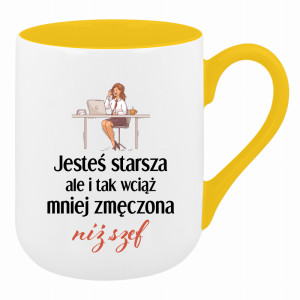 Jesteś starsza ale mniej zmęczona niż szef