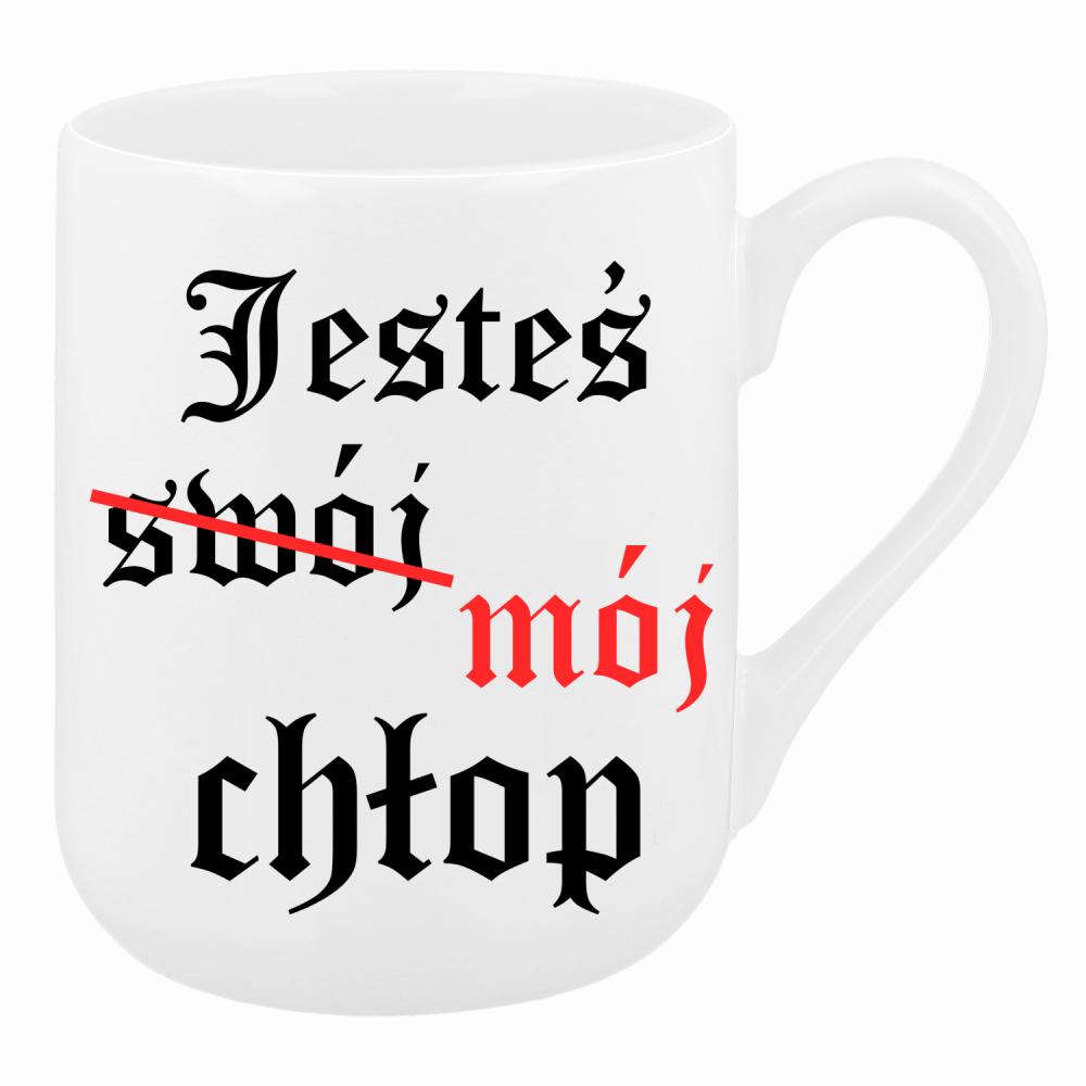 Jesteś (swój) mój chłop kubek coffee kolor biały
