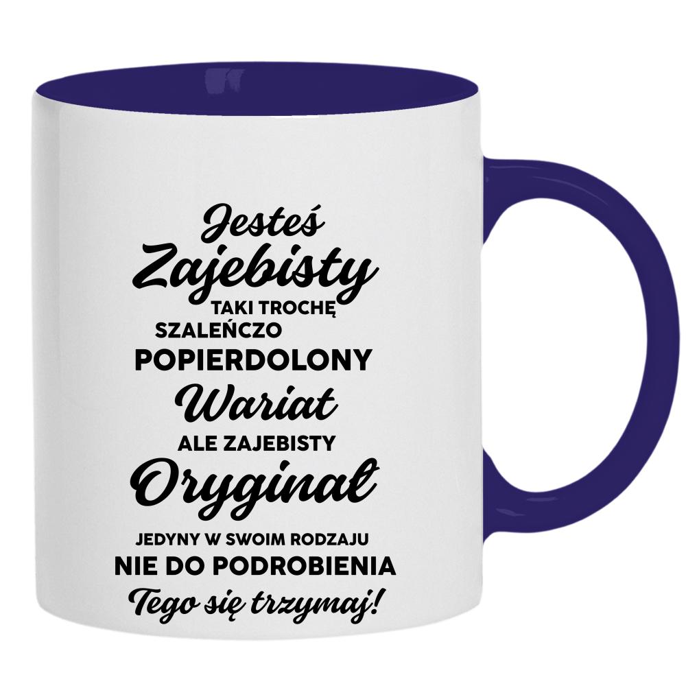 Jesteś zaj#bisty kubek ucho kolor kolor navy