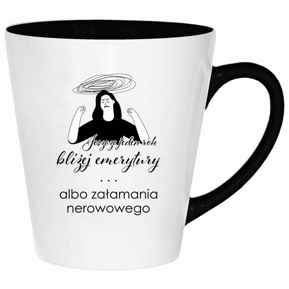 Jeszcze jeden rok bliżej emerytury kubek latte kolor żółty