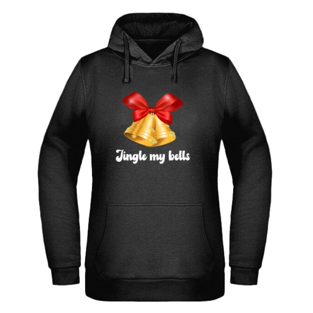 Jingle my bells bluza damska z kapturem