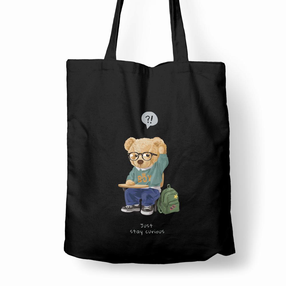 Just Stay Curious torba bawełniana