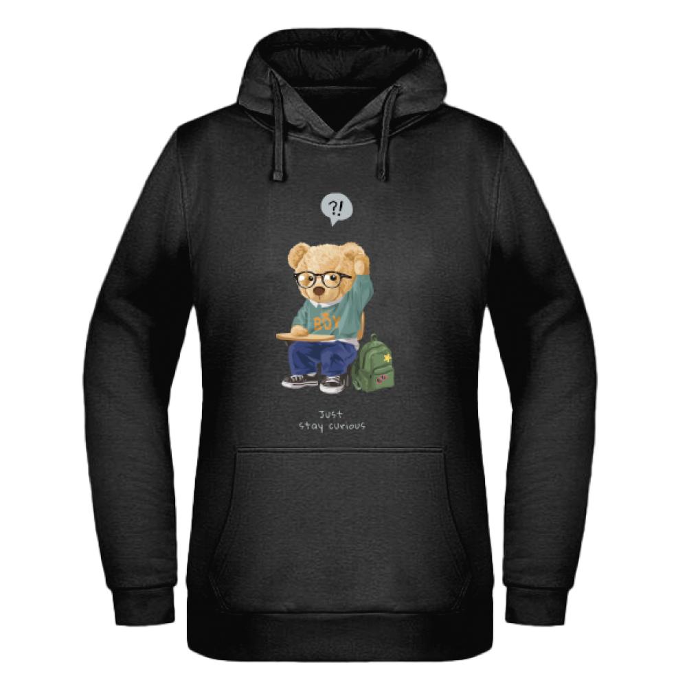 Just Stay Curious bluza damska z kapturem