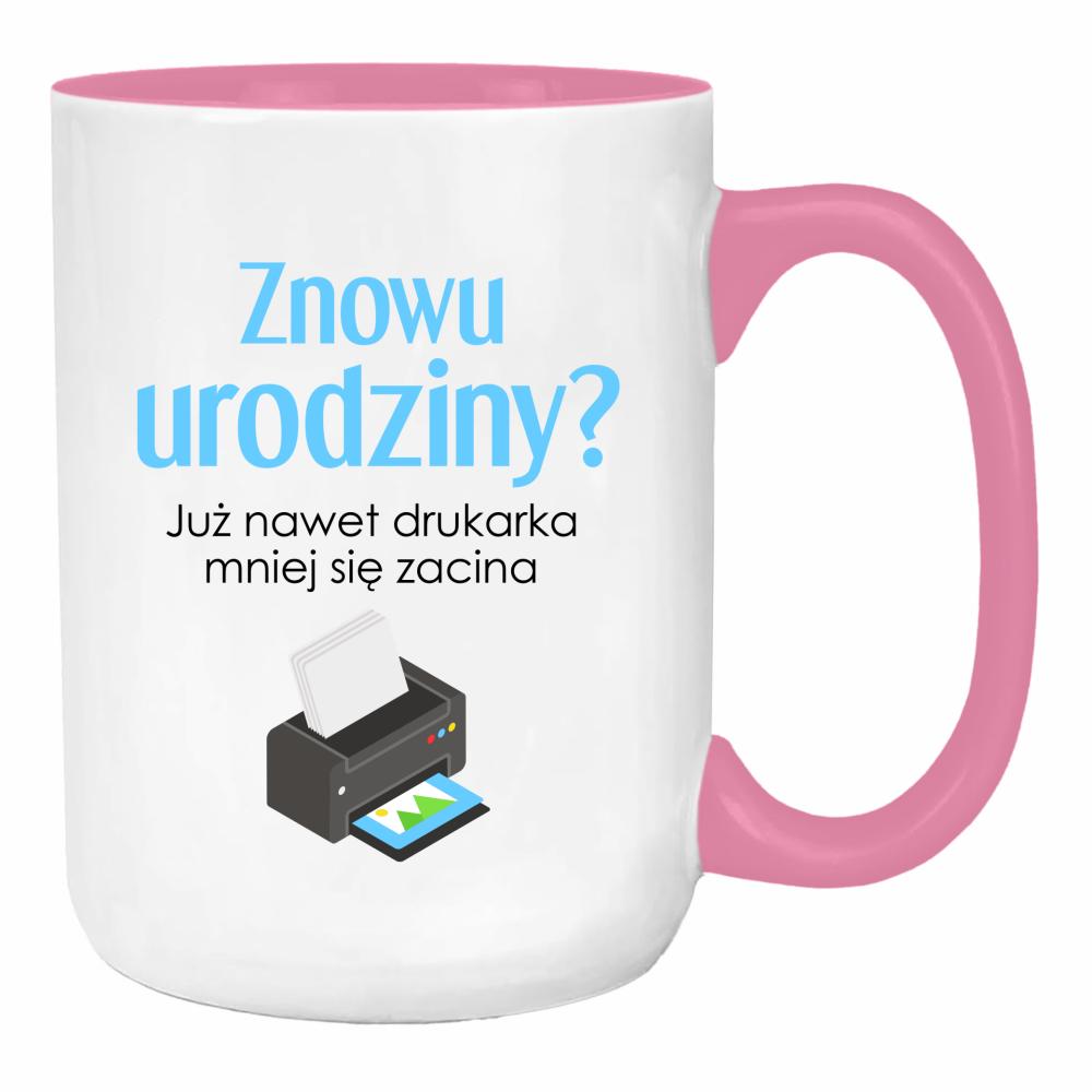 Już nawet drukarka mniej się zacina duży kubek ucho kolor kolor różowy