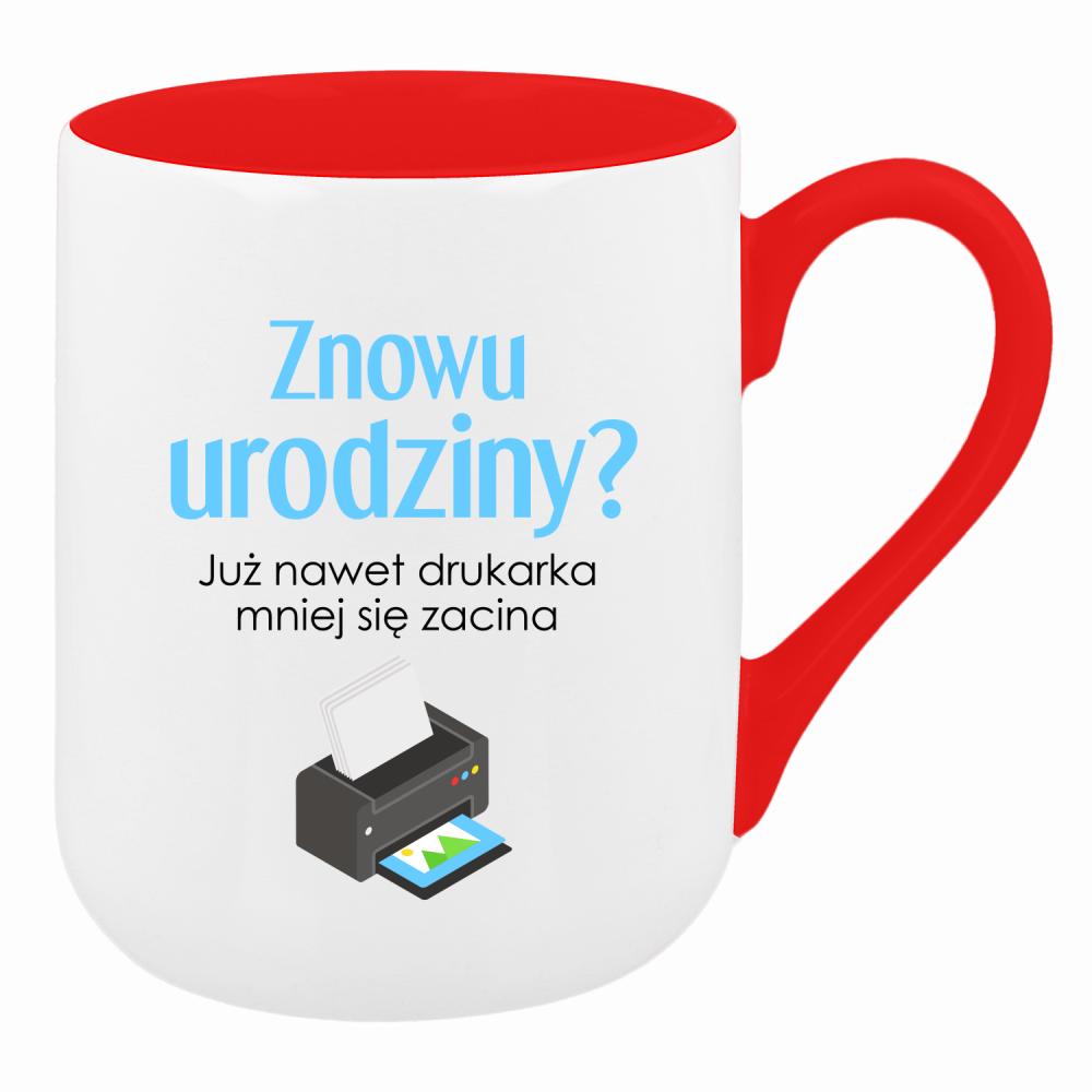 Już nawet drukarka mniej się zacina kubek coffee kolor czerwony latte