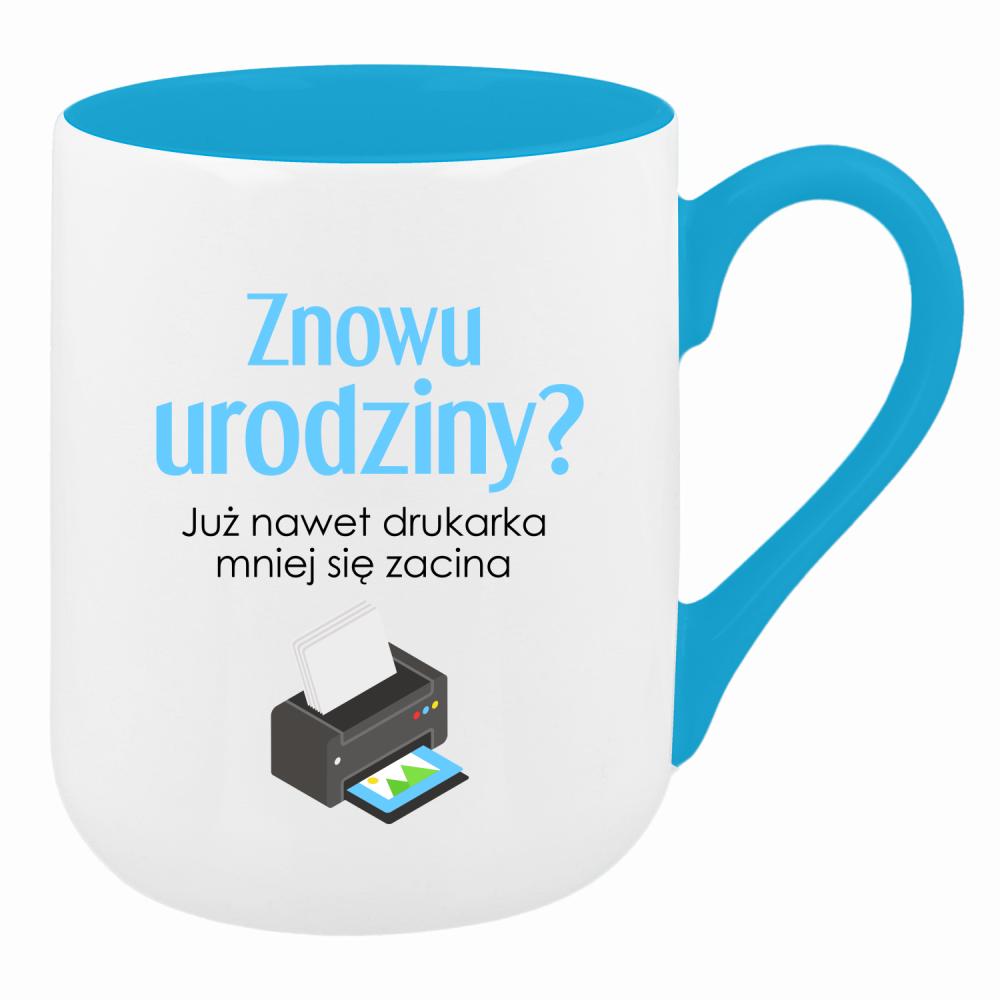 Już nawet drukarka mniej się zacina kubek coffee kolor turkusowy