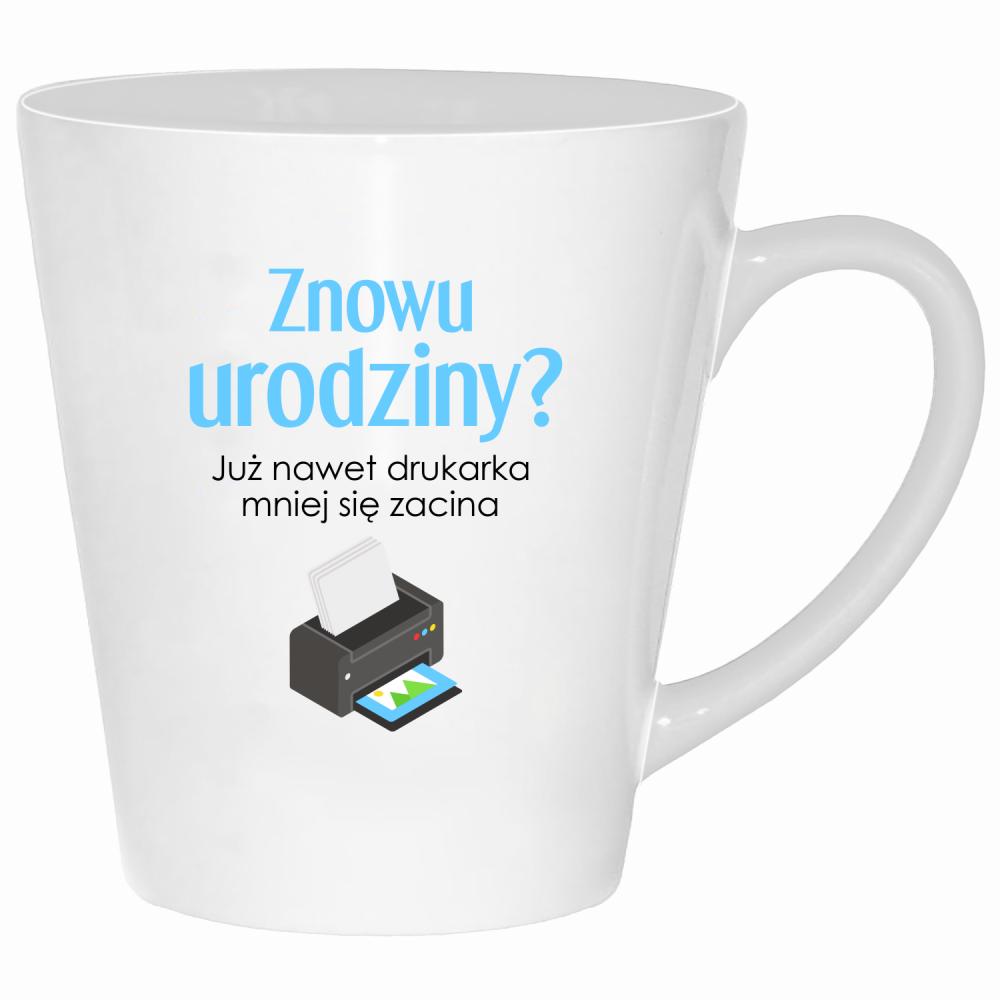 Już nawet drukarka mniej się zacina kubek latte kolor biały