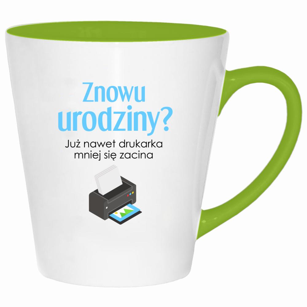 Już nawet drukarka mniej się zacina kubek latte kolor limonka