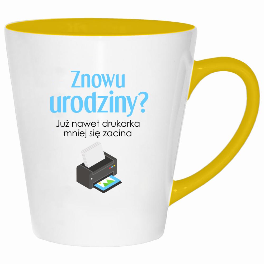 Już nawet drukarka mniej się zacina kubek latte kolor żółtyy
