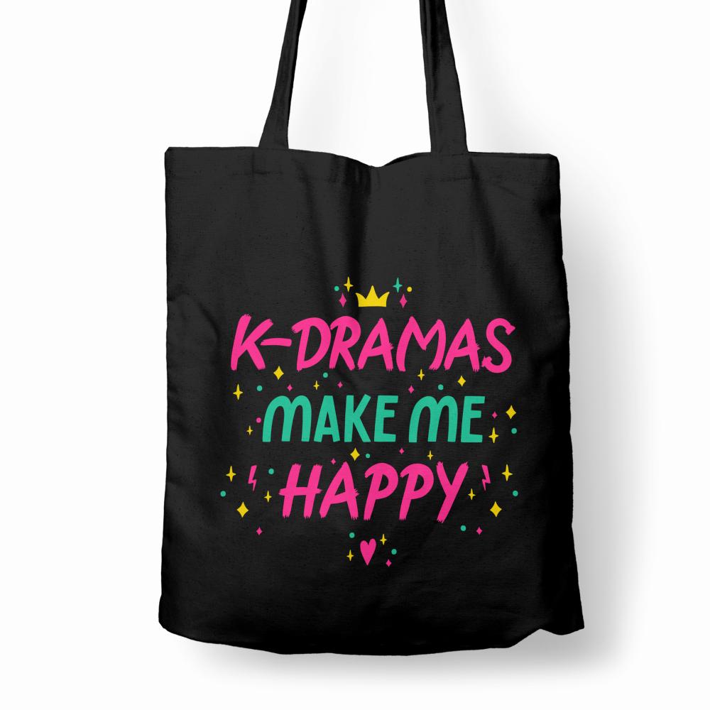 K-dramas make me happy torba bawełniana