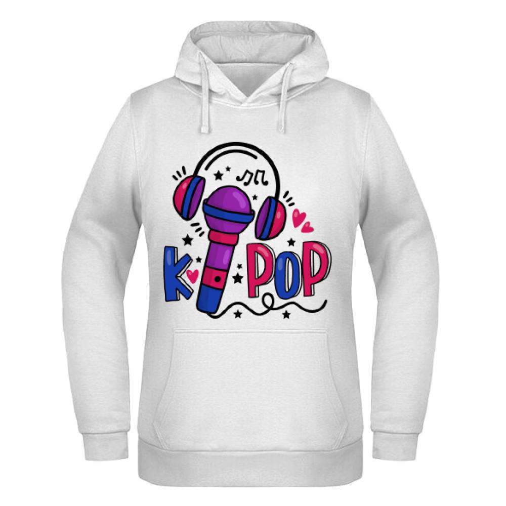 K-pop Music bluza damska z kapturem