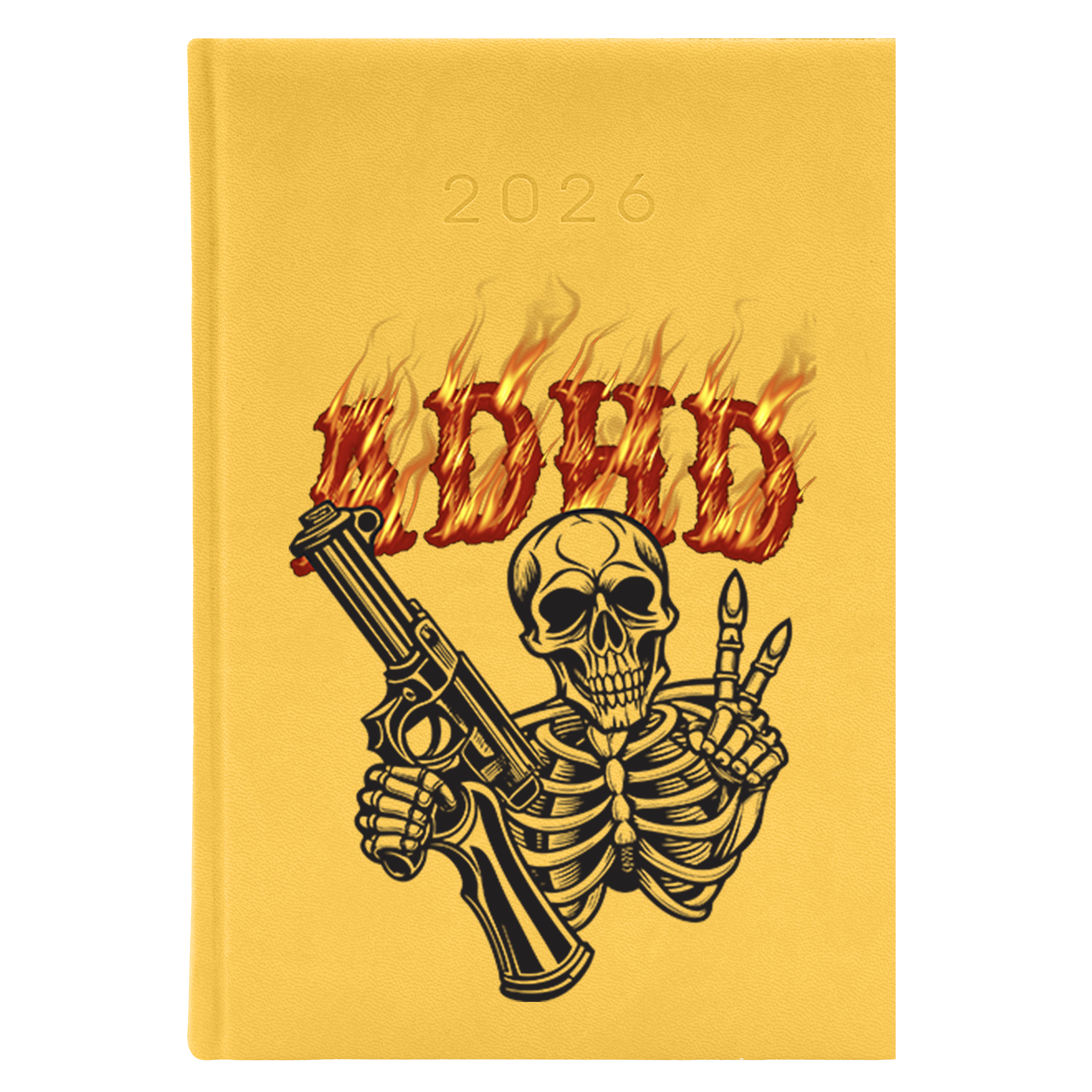 Kalendarz ADHD kalendarz książkowy a5 2026 kolor żółty kalendarz