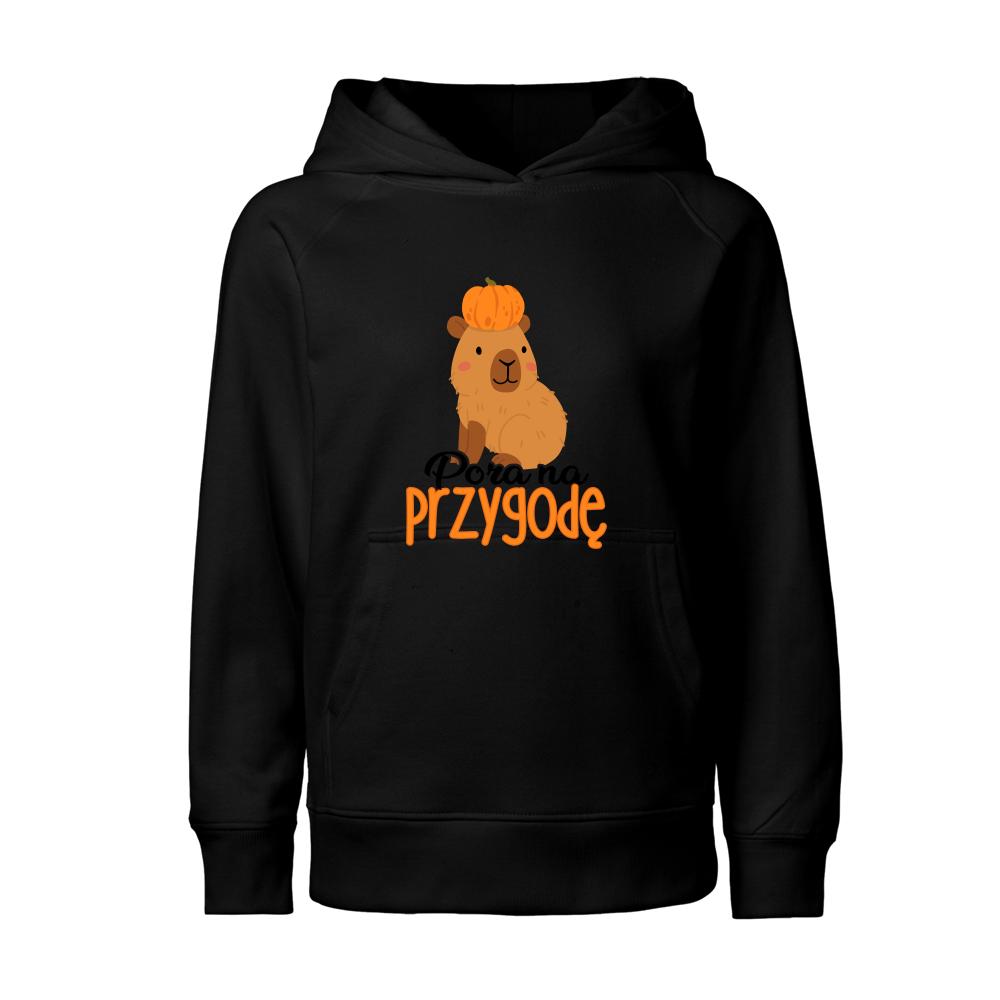 Kapibara Pora na przygodę bluza junior kolor czerwony