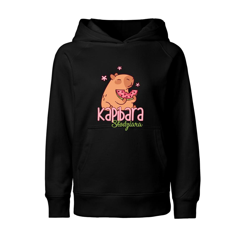 Kapibara Słodziara bluza junior kolor czarnyy