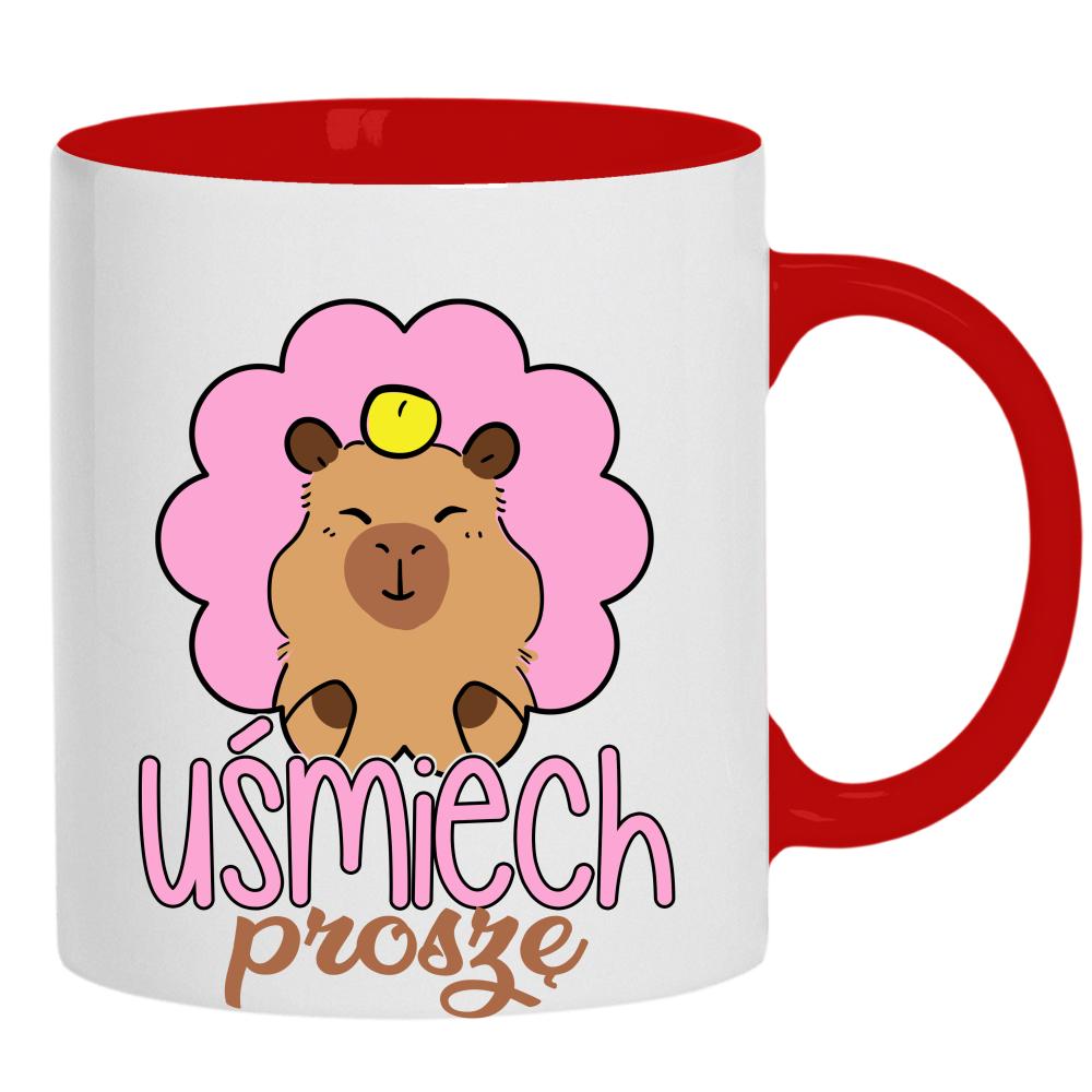 Kapibara Uśmiech proszę kubek ucho kolor