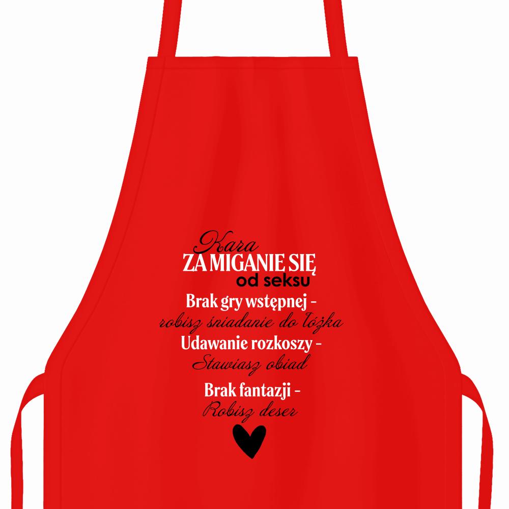 Kara za miganie się od seksu fartuch