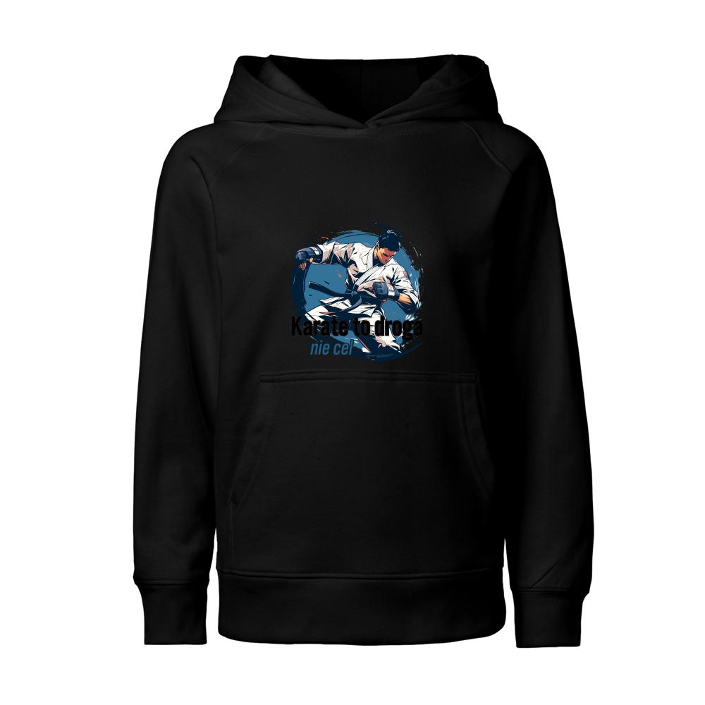 Karate to droga, nie cel bluza junior kolor limonka