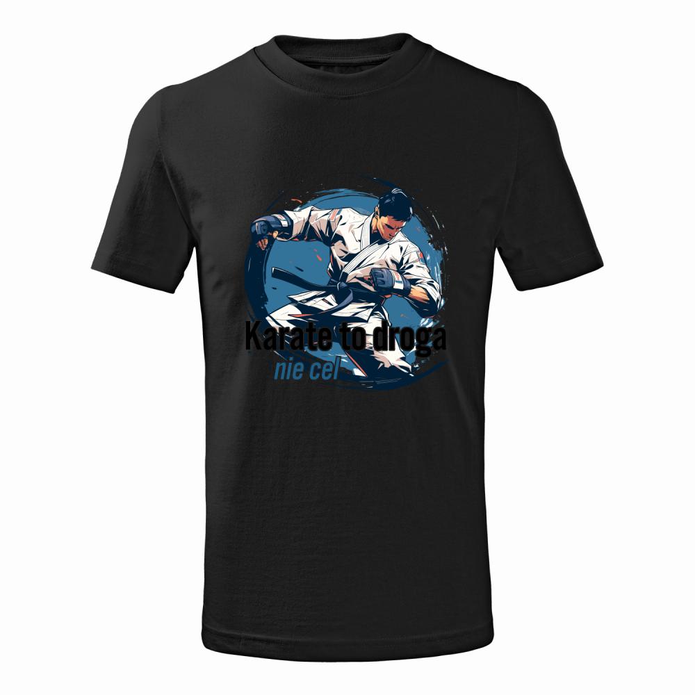 Karate to droga, nie cel koszulka junior kolor czarnyy
