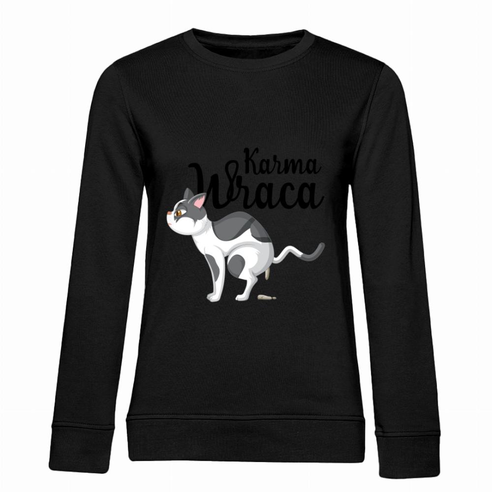 Karma wraca bluza damska bez kaptura kolor pink